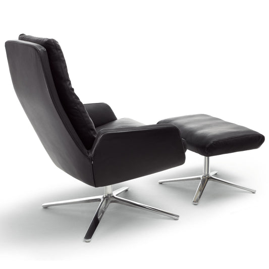Cordia High Back Chair | Black 286 Semi Leather Upholstery