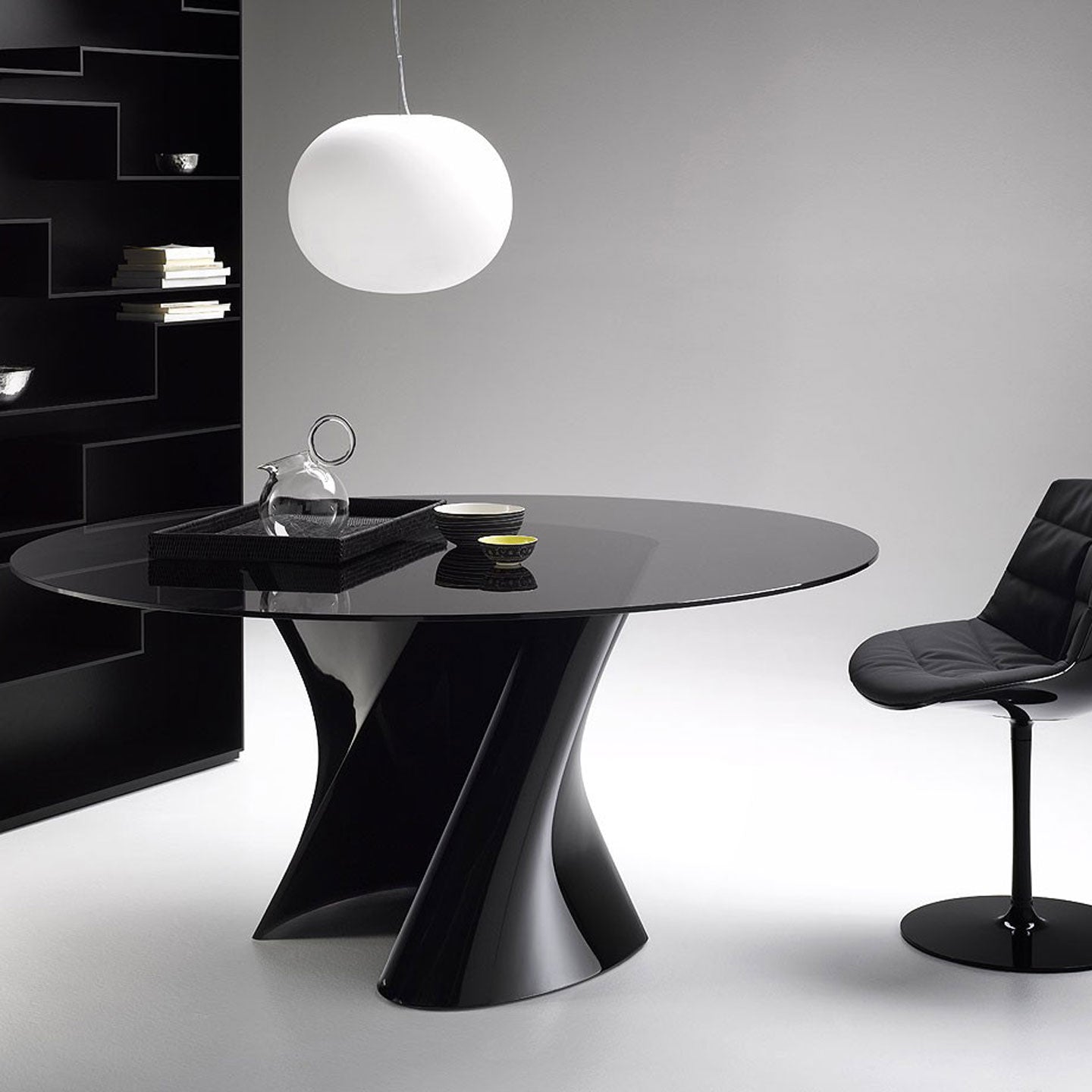 S Table | Clear Tempered Glass Top