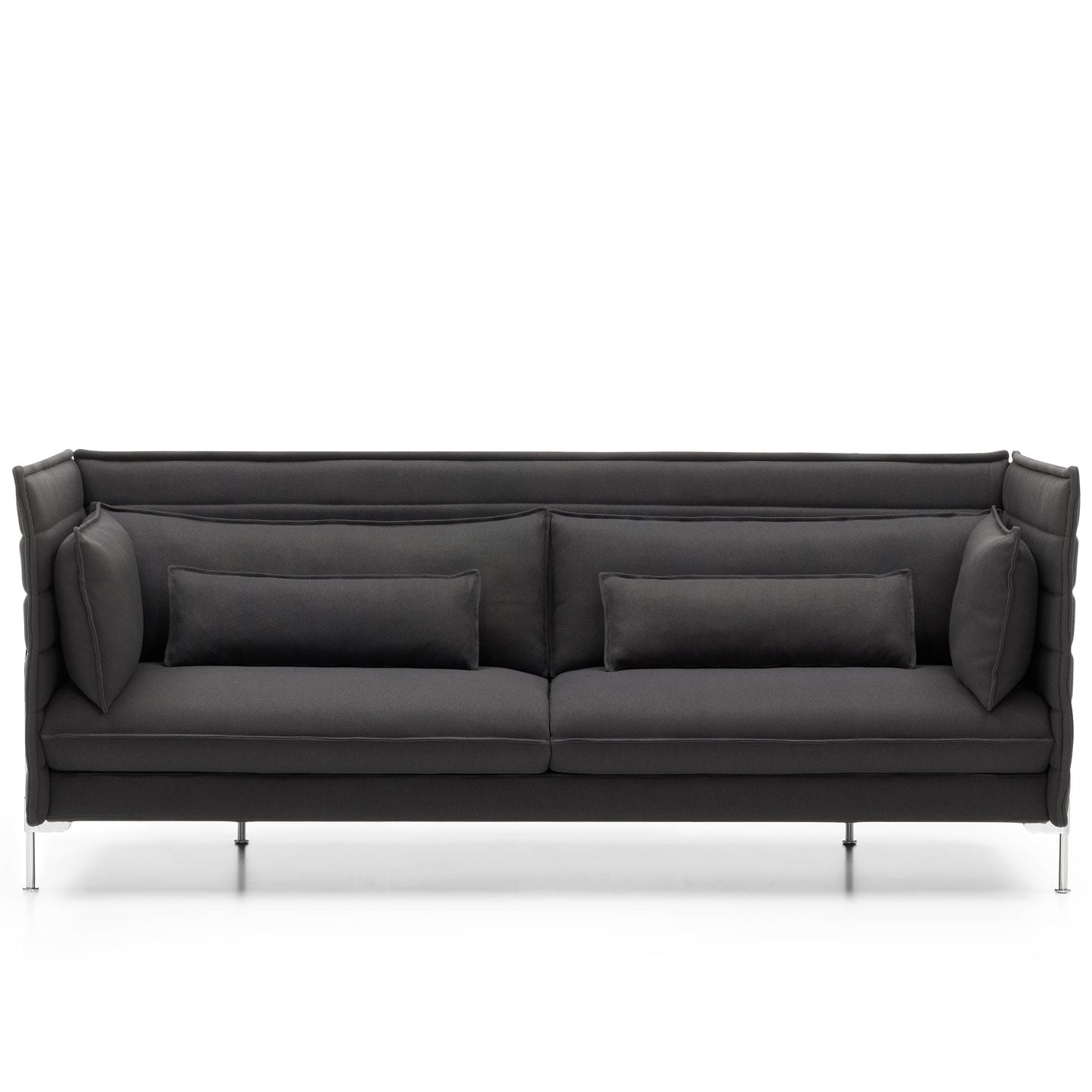 Alcove 3 Seat Sofa | Credo 06 Anthracite/Elephant Fabric
