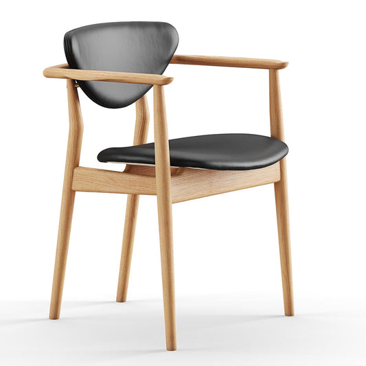 109 Dining Chair | Black Elegance Leather Upholstery