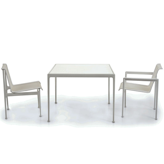 Schultz 1966 Table Square 965mm | White Porcelain Enamel Steel Top