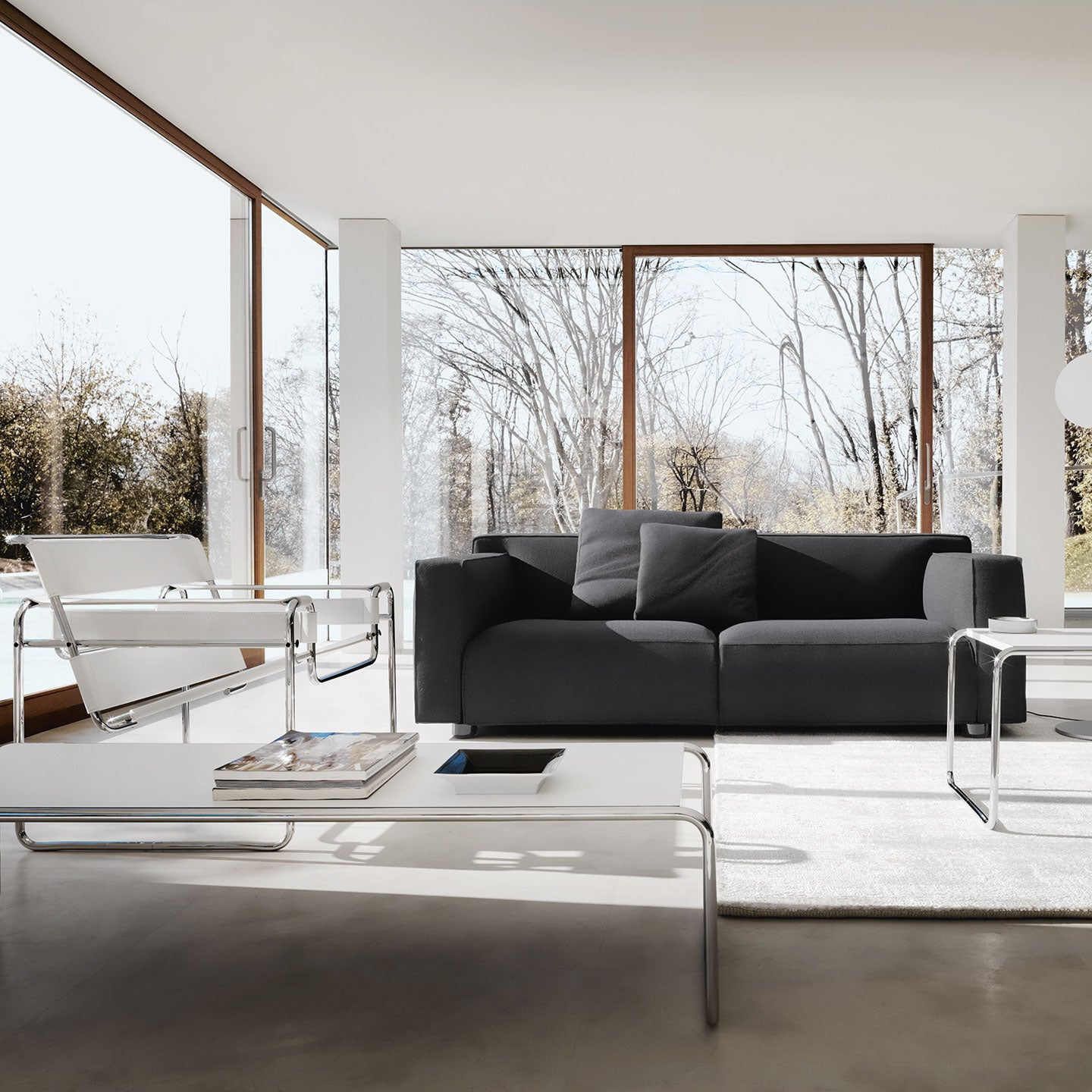 Lounge RH Asymmetric Sofa | Charcoal 13 West Fabric Upholstery