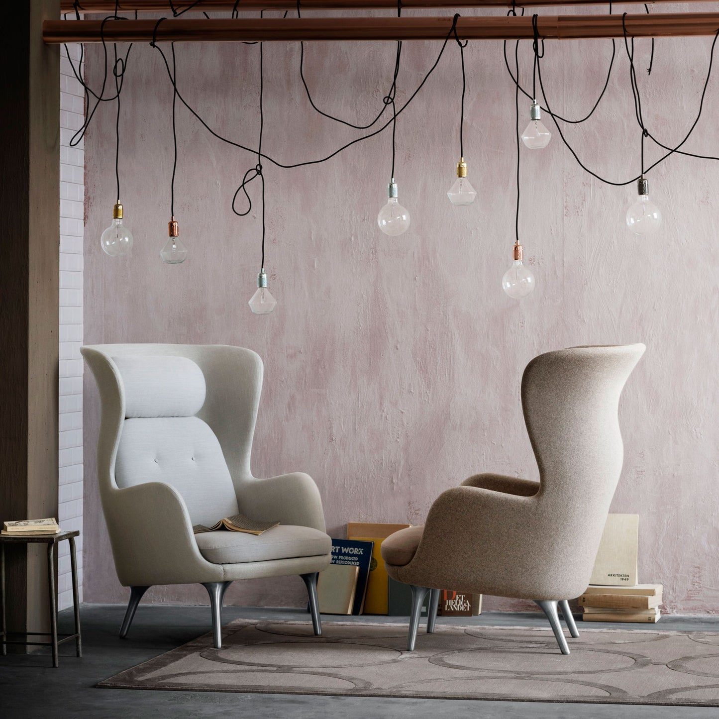 Ro Chair | Light Grey Canvas 124 Seat and Back Cushions