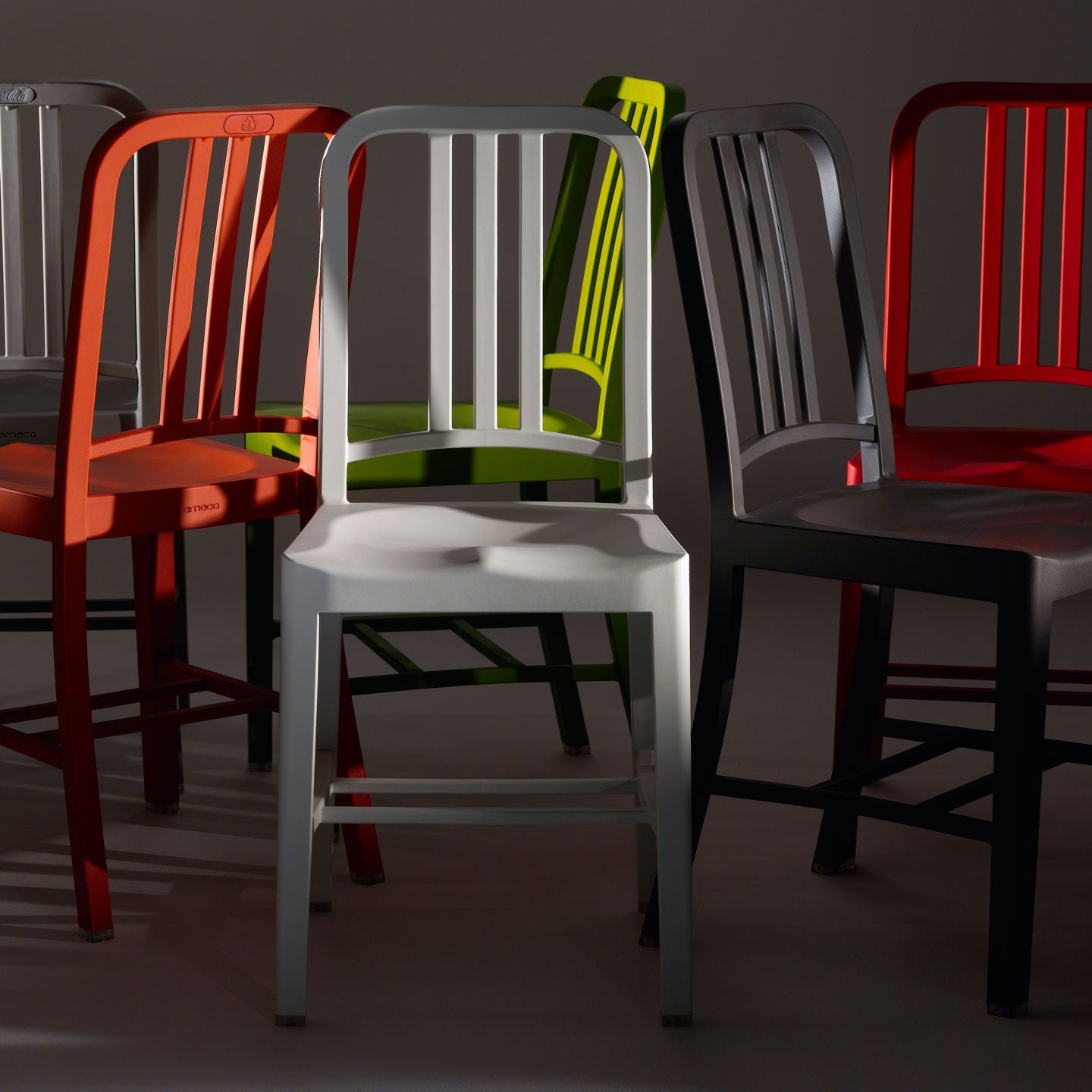 Navy Chair 111 | Snow White PET Plastic