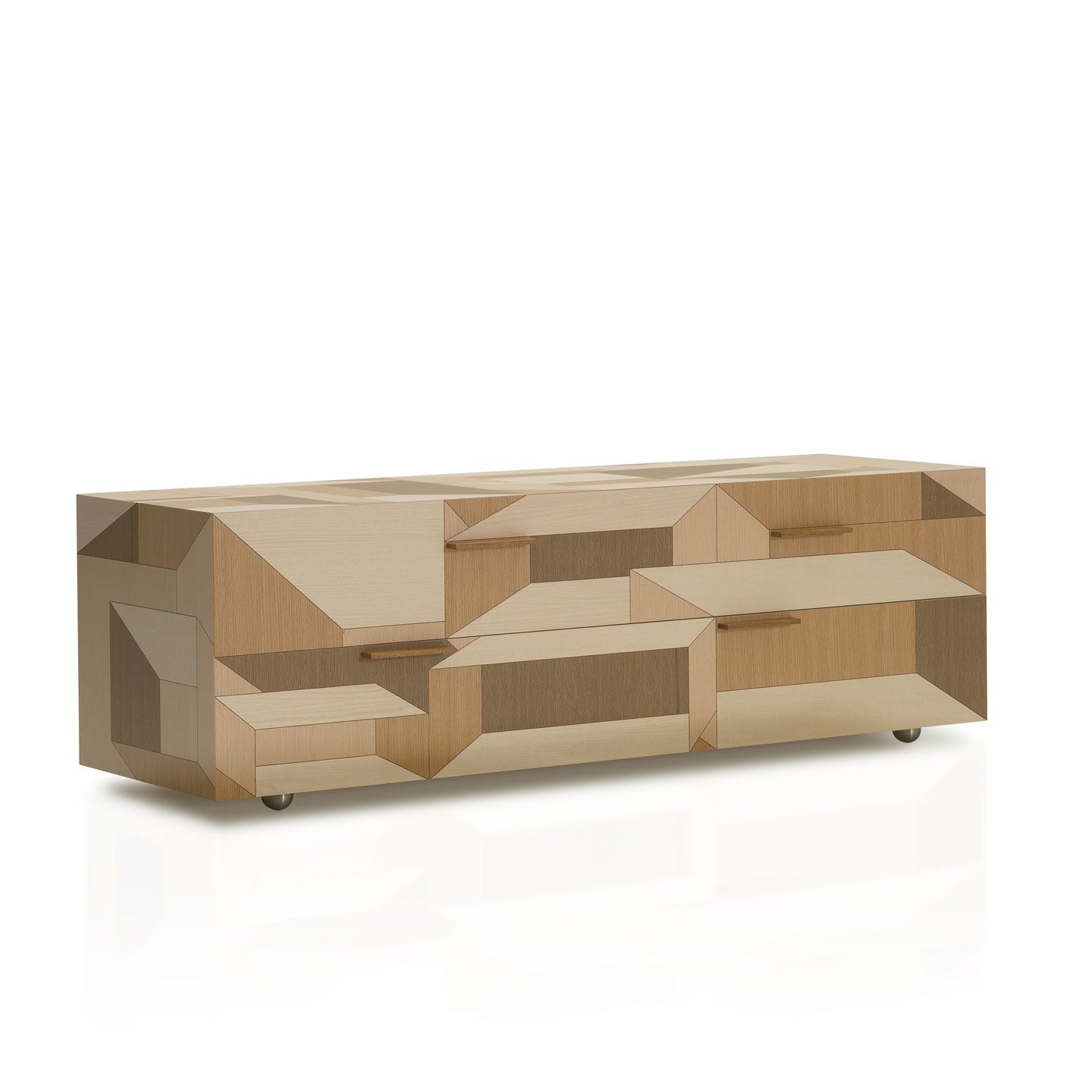 Inlay Como Chest of Drawers | Oak Inlay and Natural Oak