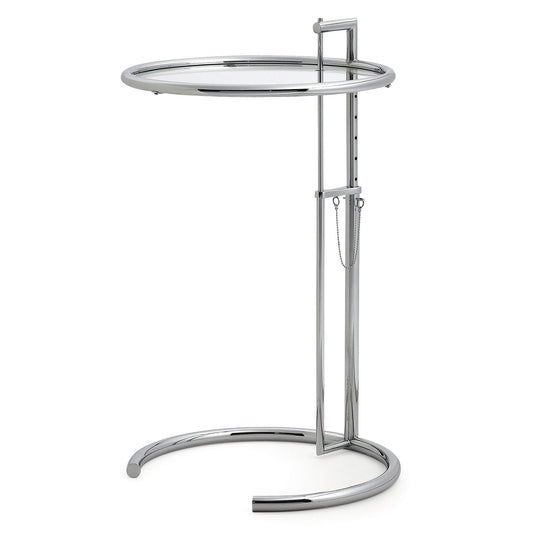 Eileen Gray E1027 Side Table | Chromed Frame