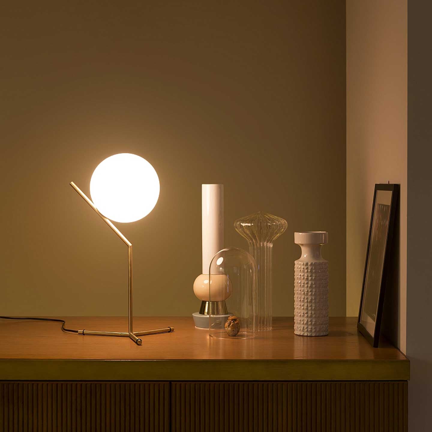 IC T1 High Table Lamp | Brushed Brass