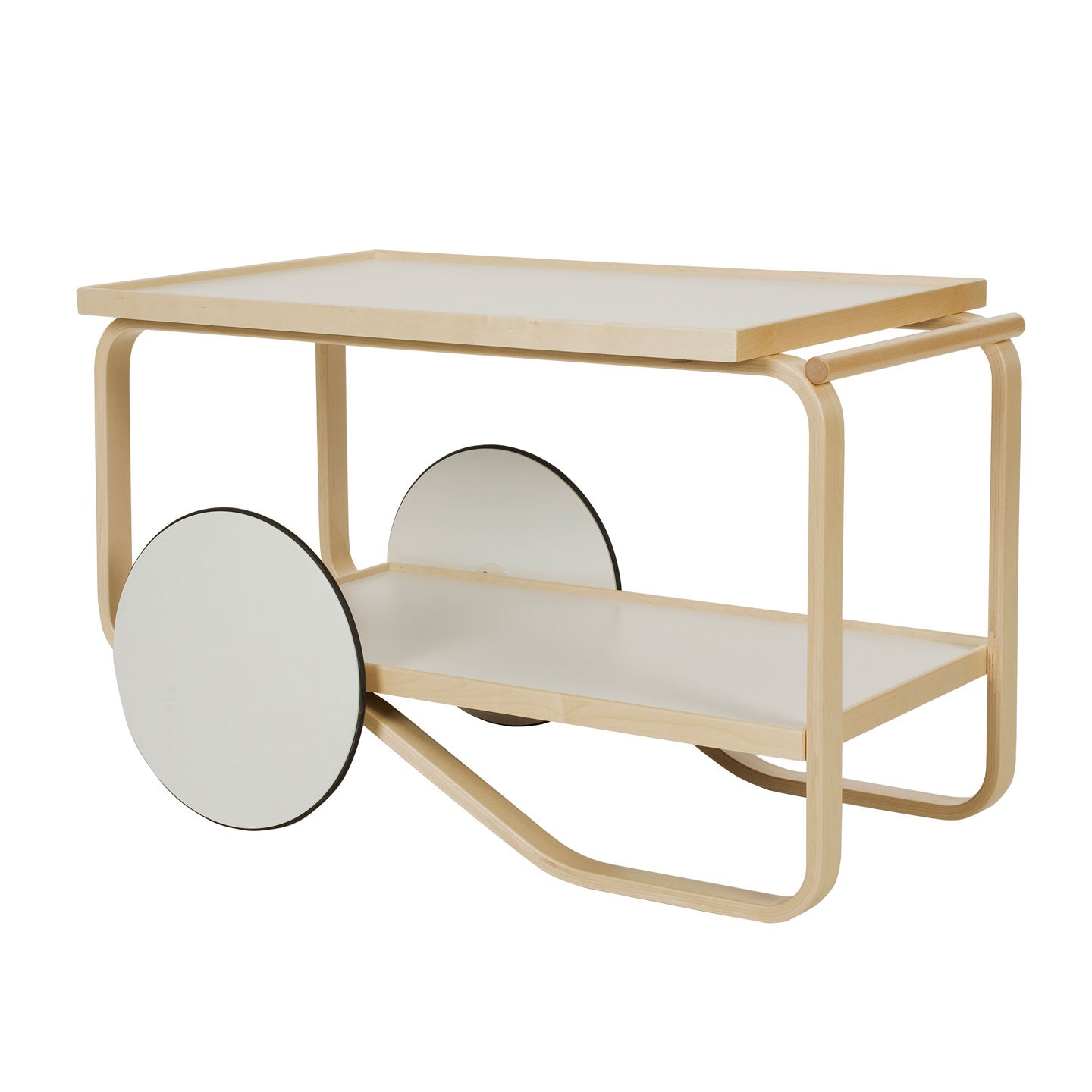 901 Tea Trolley | White Laminate