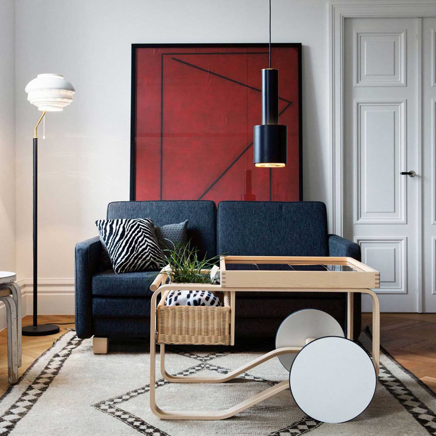 A110 Pendant Lamp | Black Painted Steel
