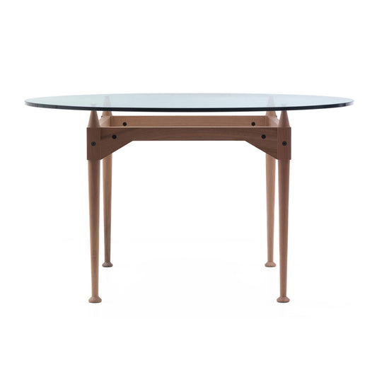 TL3 Round Table 130cm | Clear Glass Top