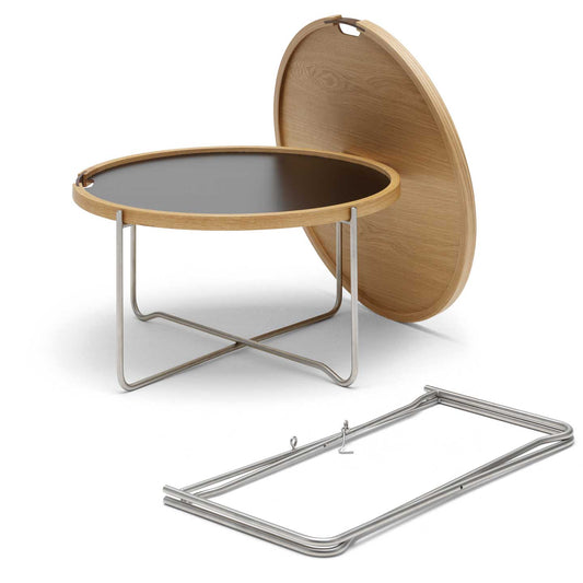 CH417 Tray Table | Black and White Tray Surface
