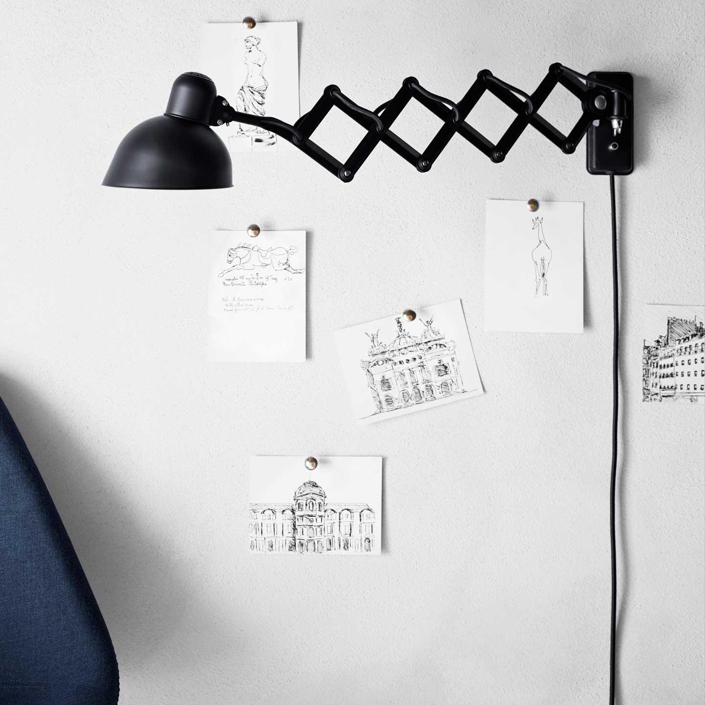 Kaiser Idell Scissor Lamp | Gloss Black