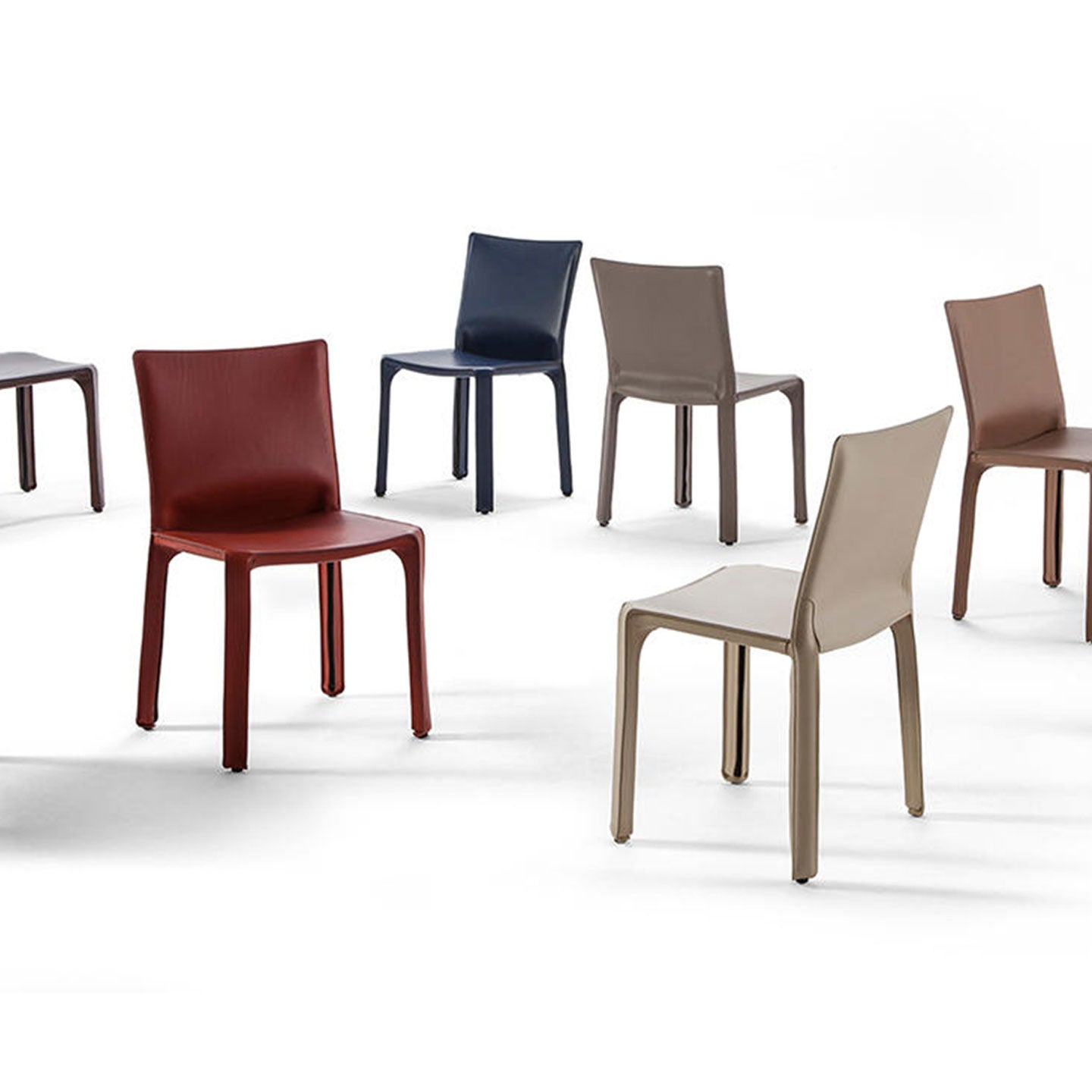 Cab 412 Side Chair | China Red Hide