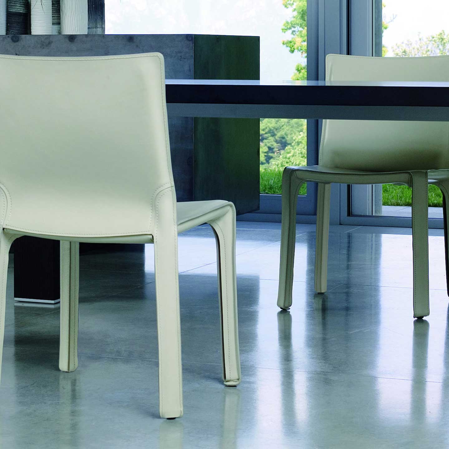 Cab 412 Side Chair | Natural Hide