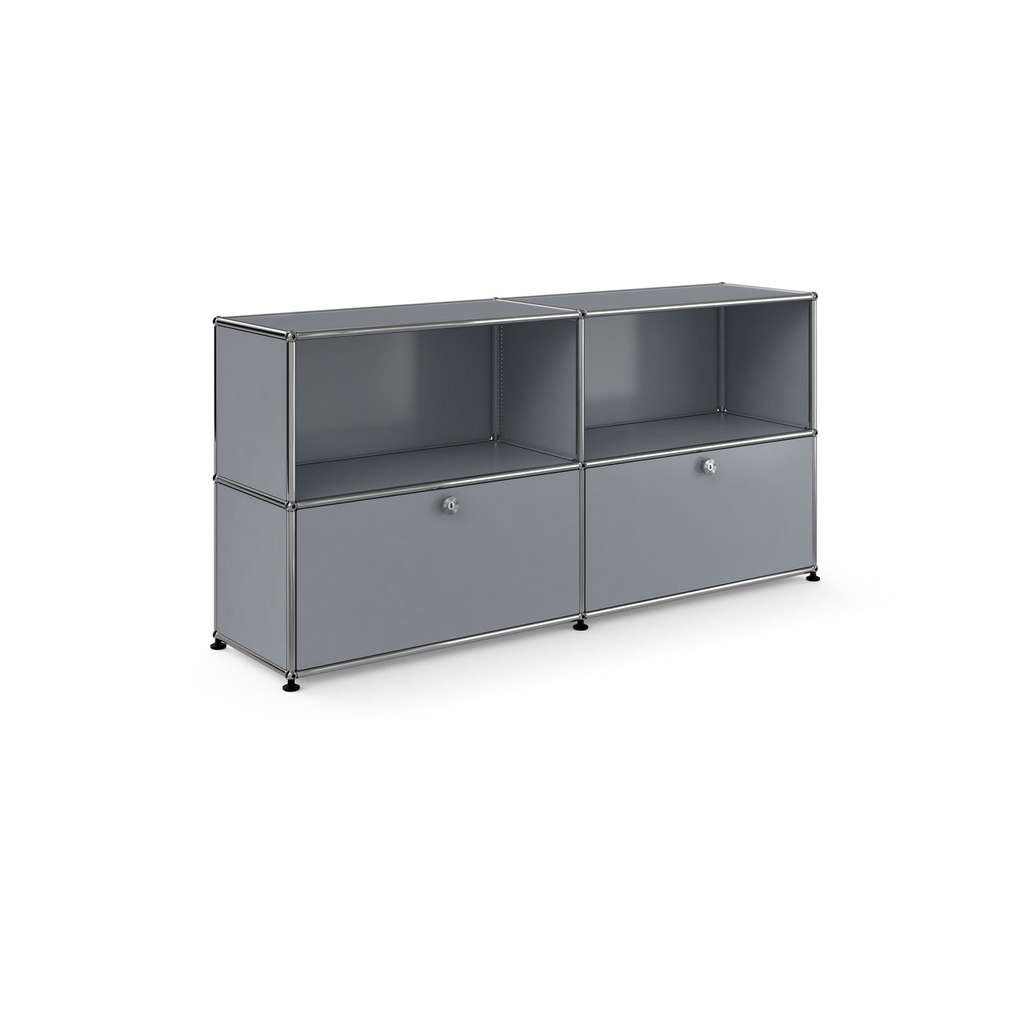 USM Sideboard Lower Doors | Medium Grey Lacquer Panels