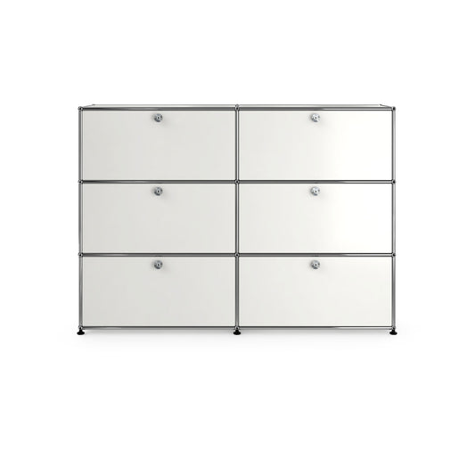 USM Tall Sideboard | White Lacquer Panels