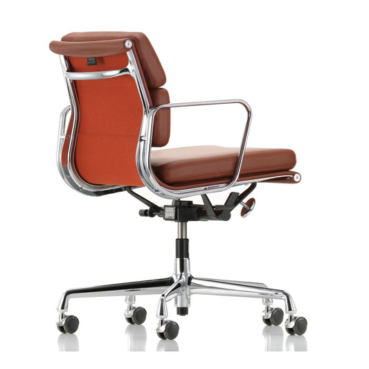 Soft Pad EA 217 Chair | Leather Chocolate 68 and Plano Brown 54