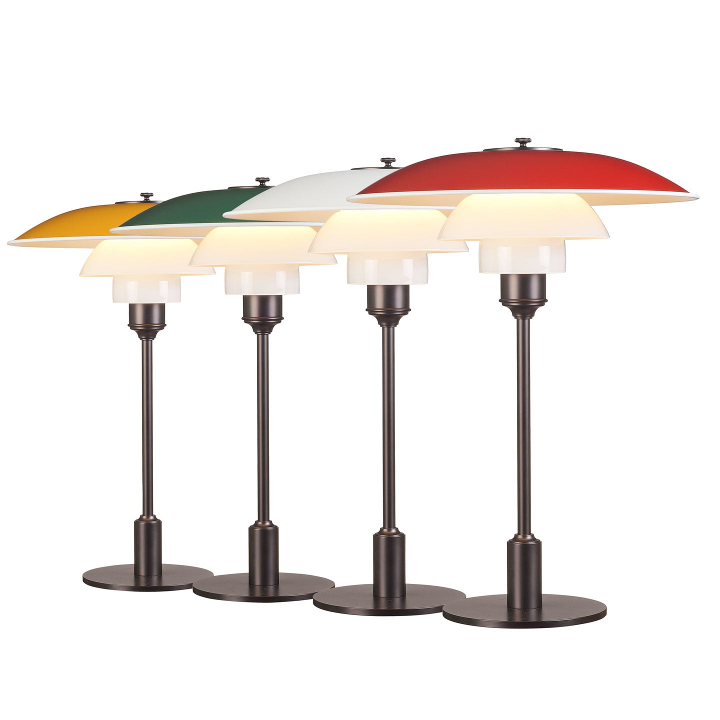 PH 3.5-2.5 Table Lamp | Red Aluminium Shade