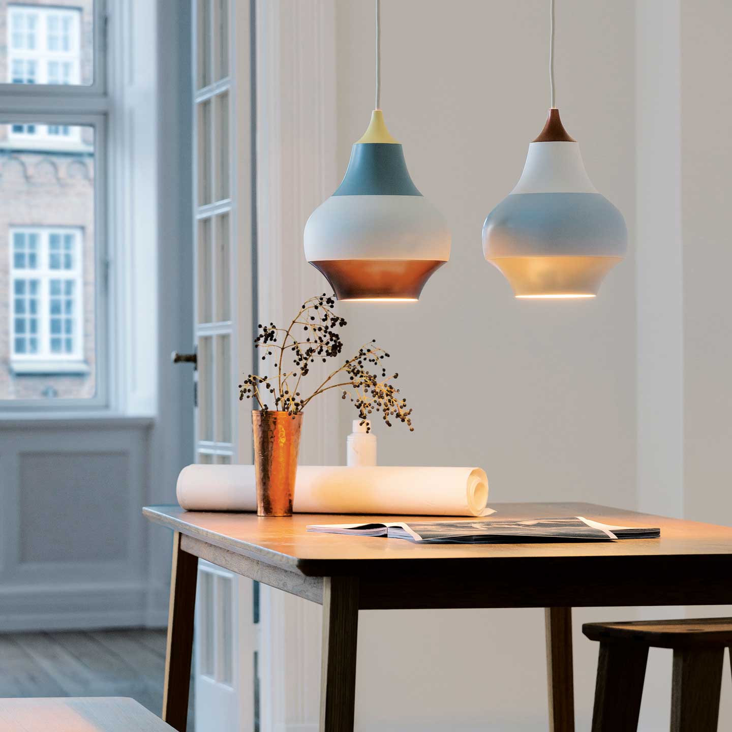 Cirque Pendant Lamp | Yellow Grey White Copper