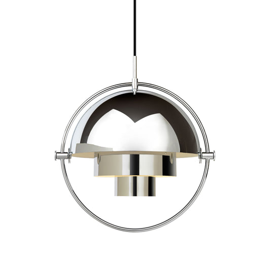 Multi-Lite Pendant Lamp | Chrome Frame Chrome Shade