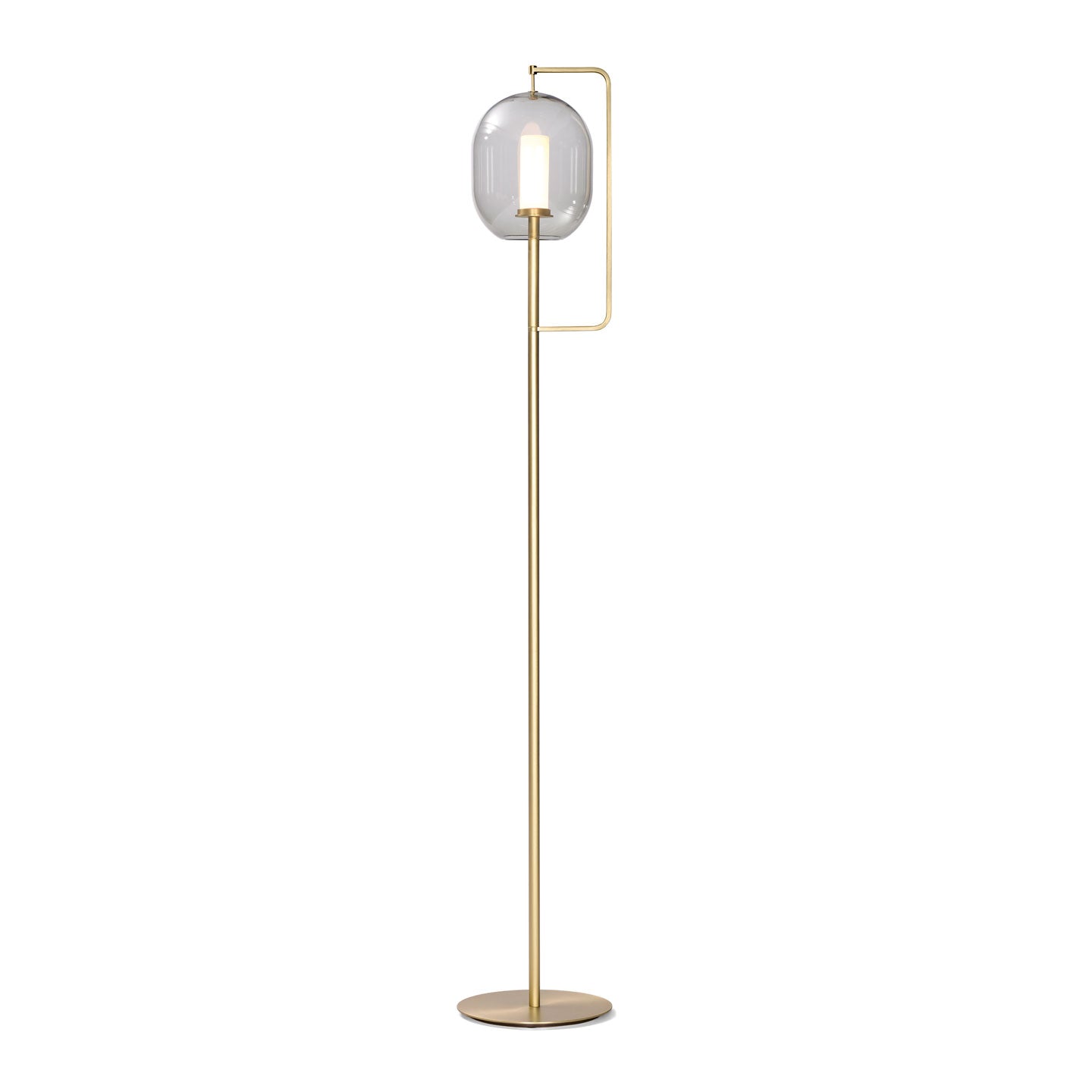 Lantern Tall Floor Lamp | Brass