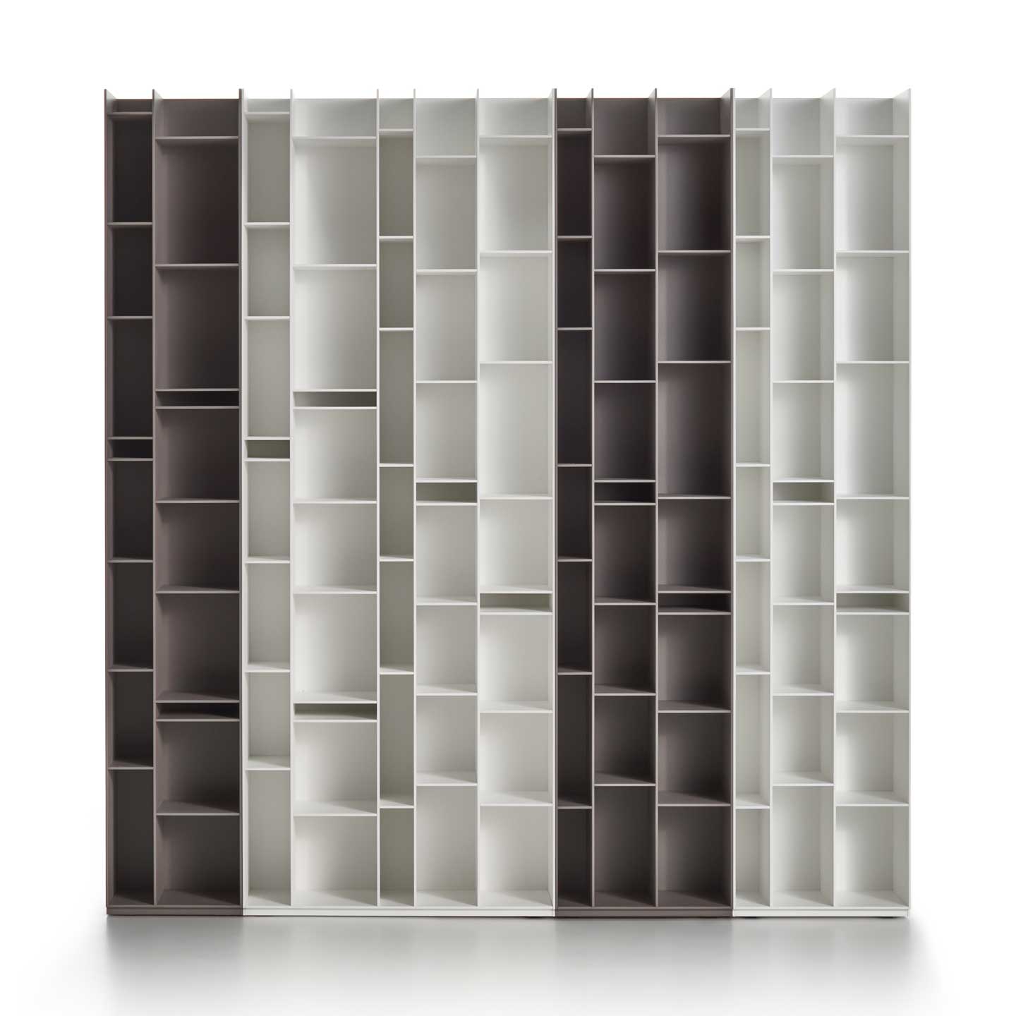 Random 2C Bookcase | Grey Medium Lacquer