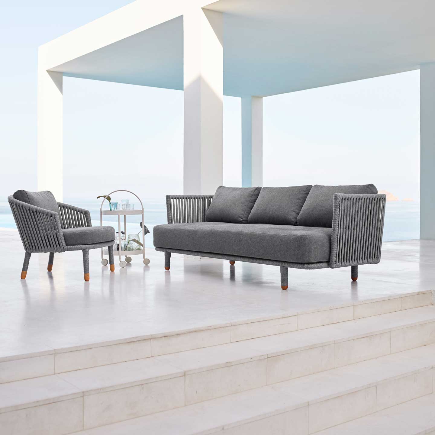 Moments Lounge Chair | Soft Touch Grey