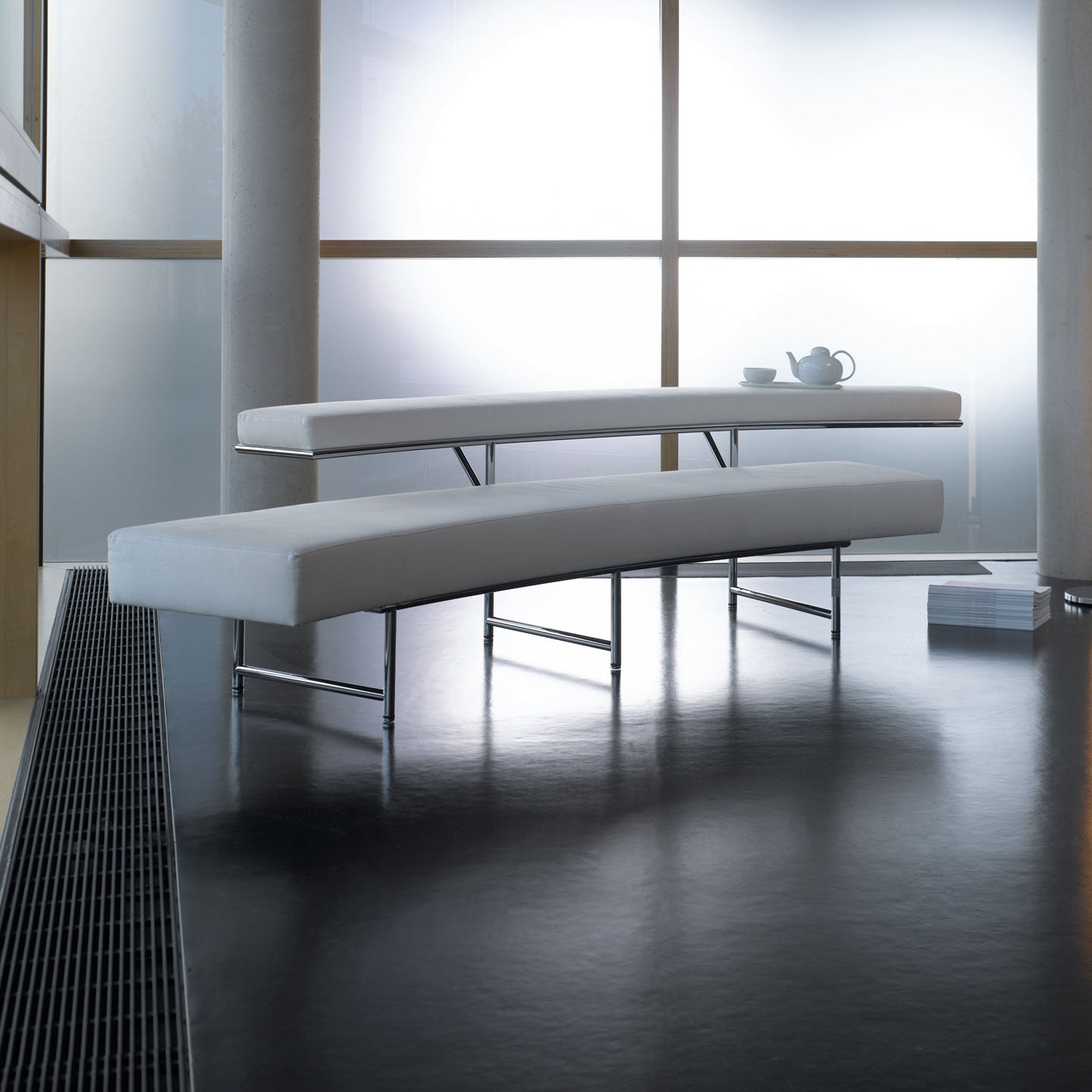 Eileen Gray Monte Carlo Sofa | White Leather