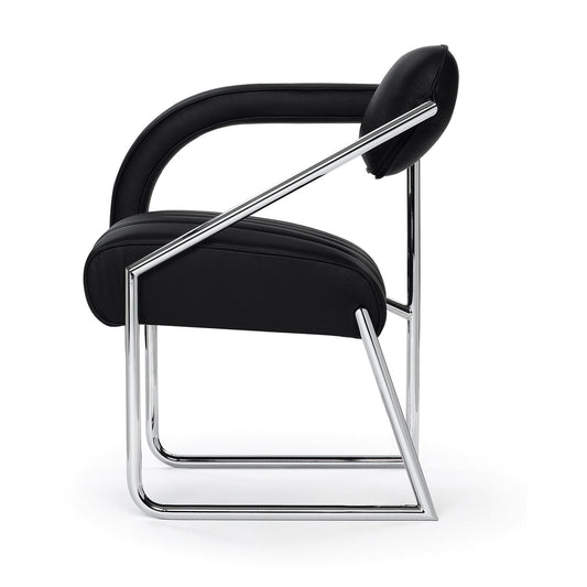 Eileen Gray Non Conformist Chair | Black Leather