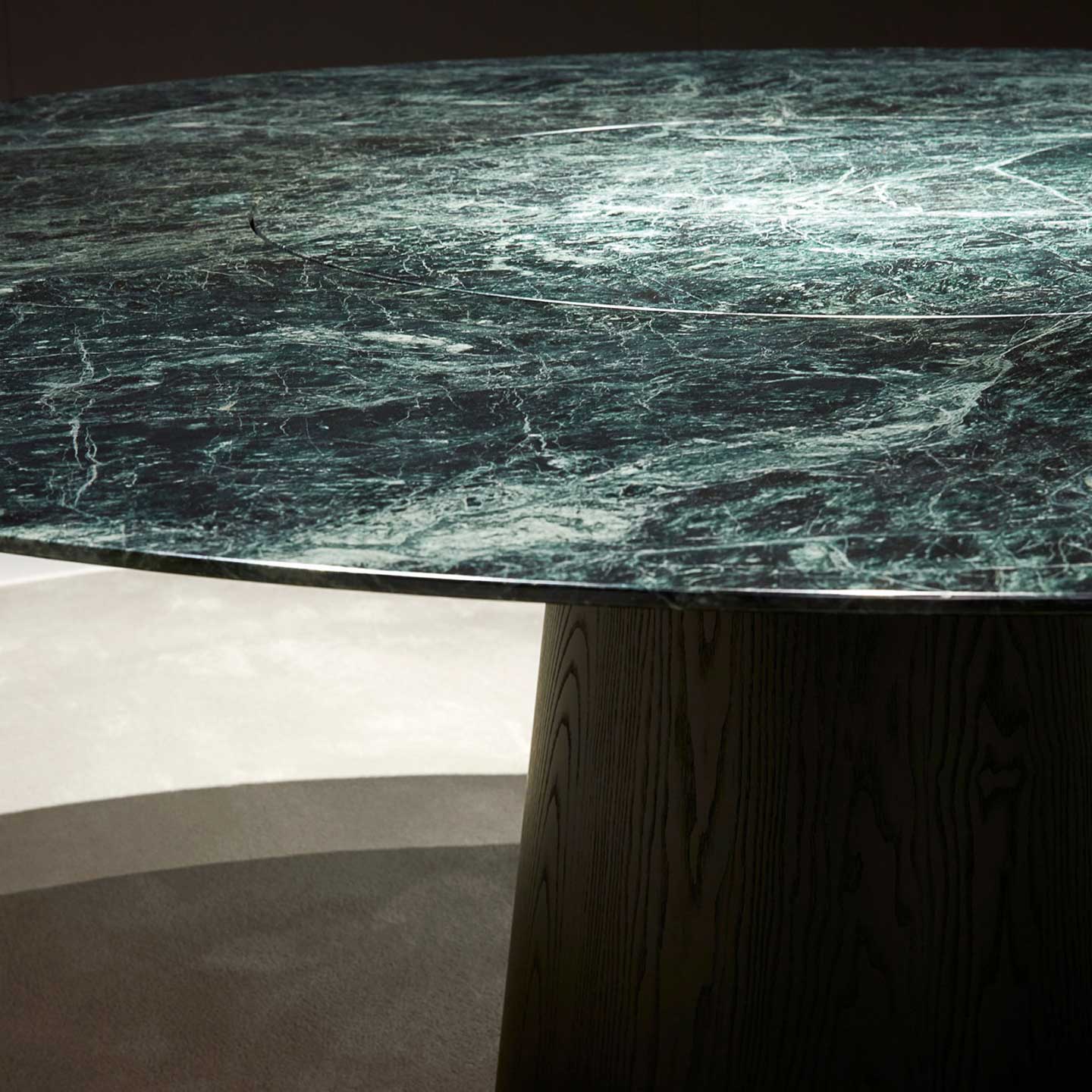 Materic Dining Table | Rameggiato Green Marble Top