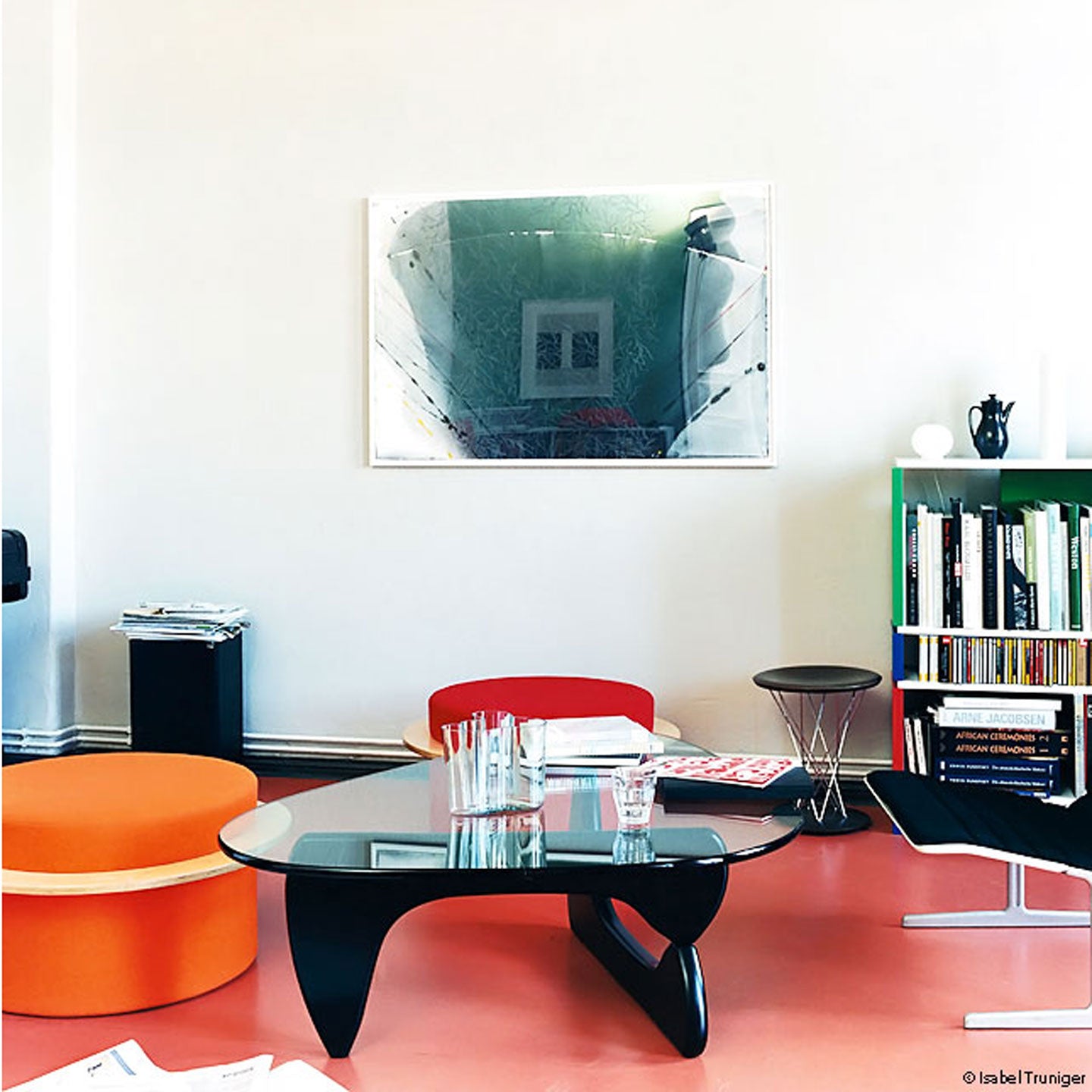 Noguchi Coffee Table | Black Stained Ash Base