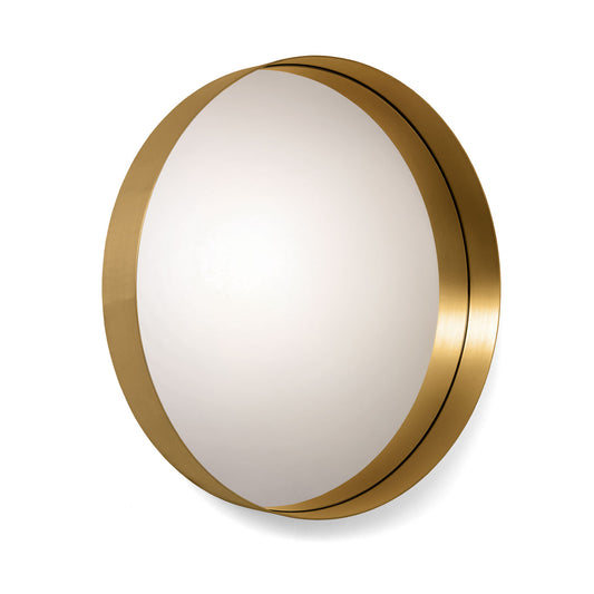 Round Cypris Mirror | Burnished Brass Frame