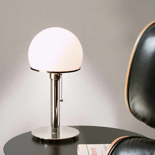 Wagenfeld 24 Table Lamp | Nickel Base and Stem