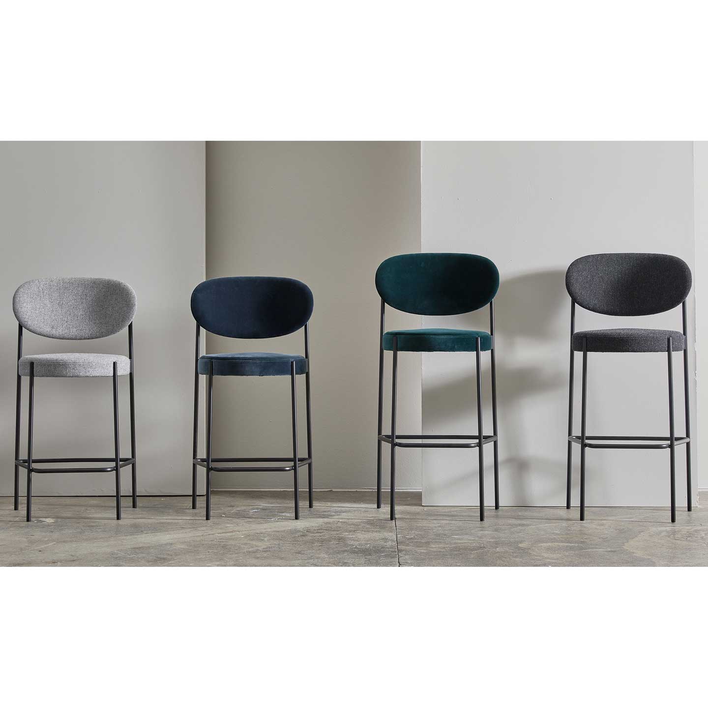 Series 430 Barstool | Dark Blue 055 Champion Velvet