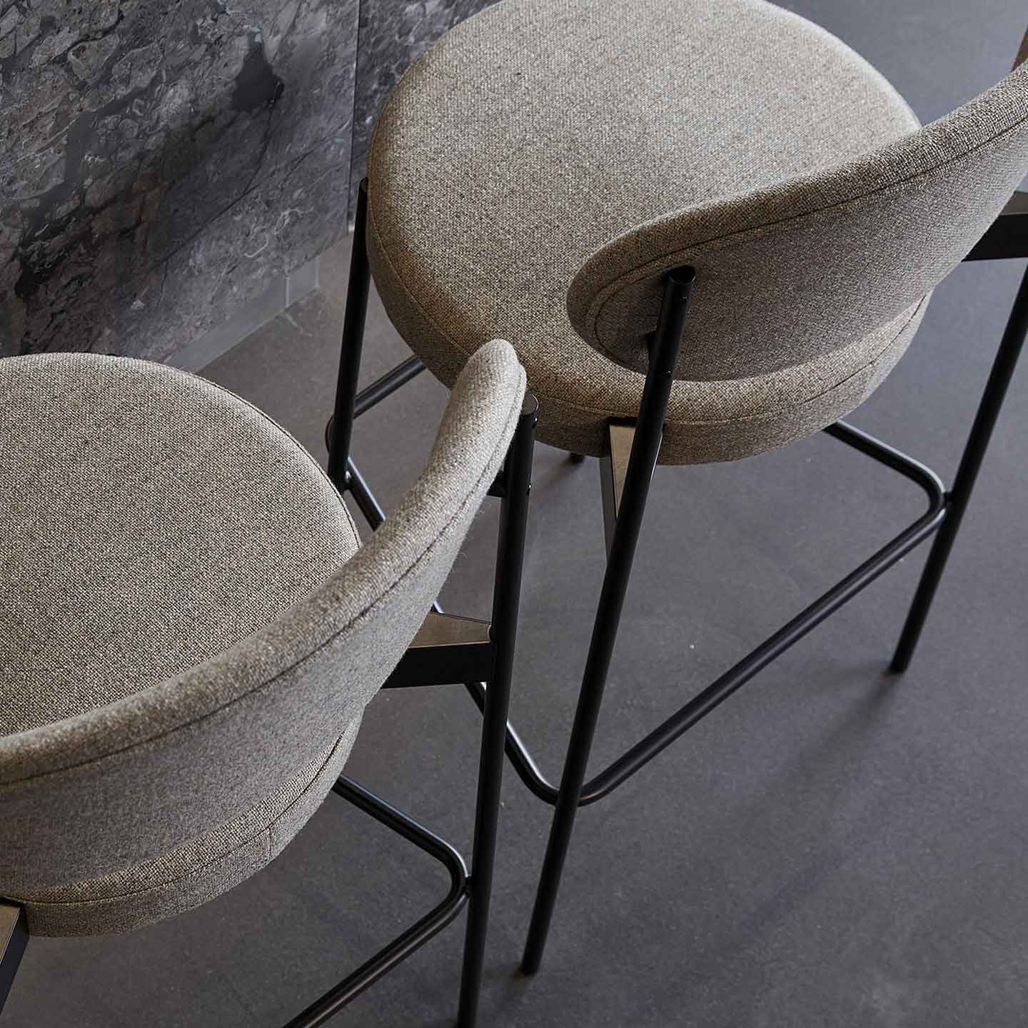 Series 430 Barstool | Dark Grey 099 Champion Velvet