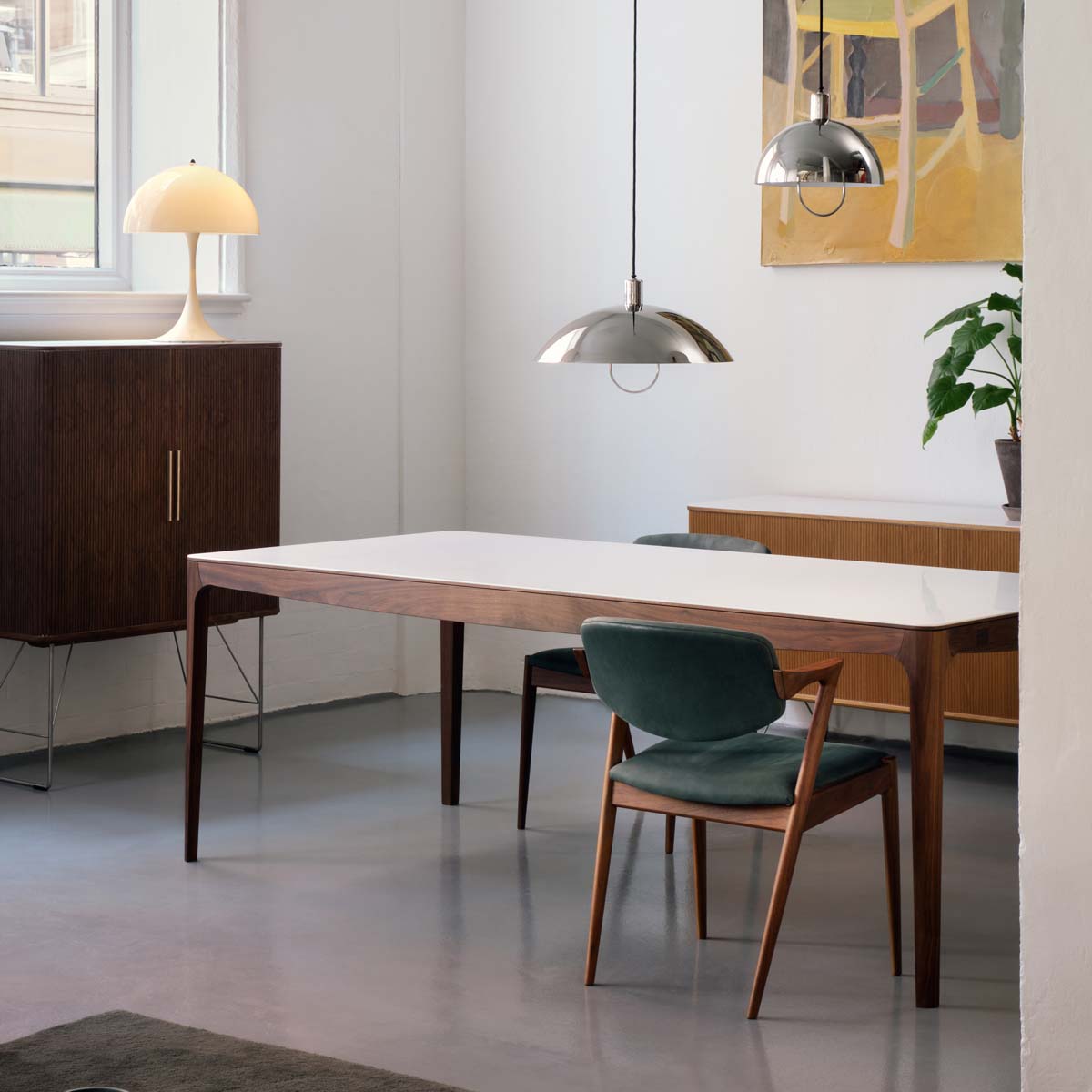Bauhaus Counterweight Pendant 50 | Nickel Plated and Polished Aluminium