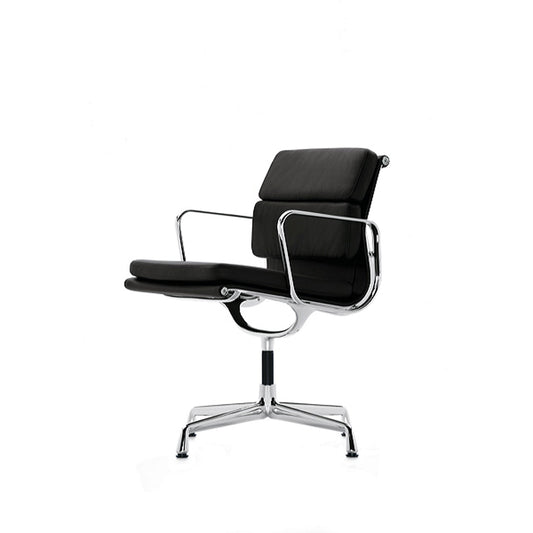 Soft Pad EA 208 Swivel Chair | Leather Nero 66 and Plano Nero 66