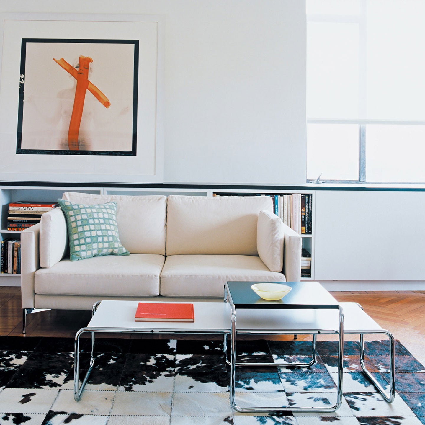 Laccio Low Table Short | White Laminate Top