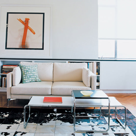 Laccio Low Table Short | White Laminate Top