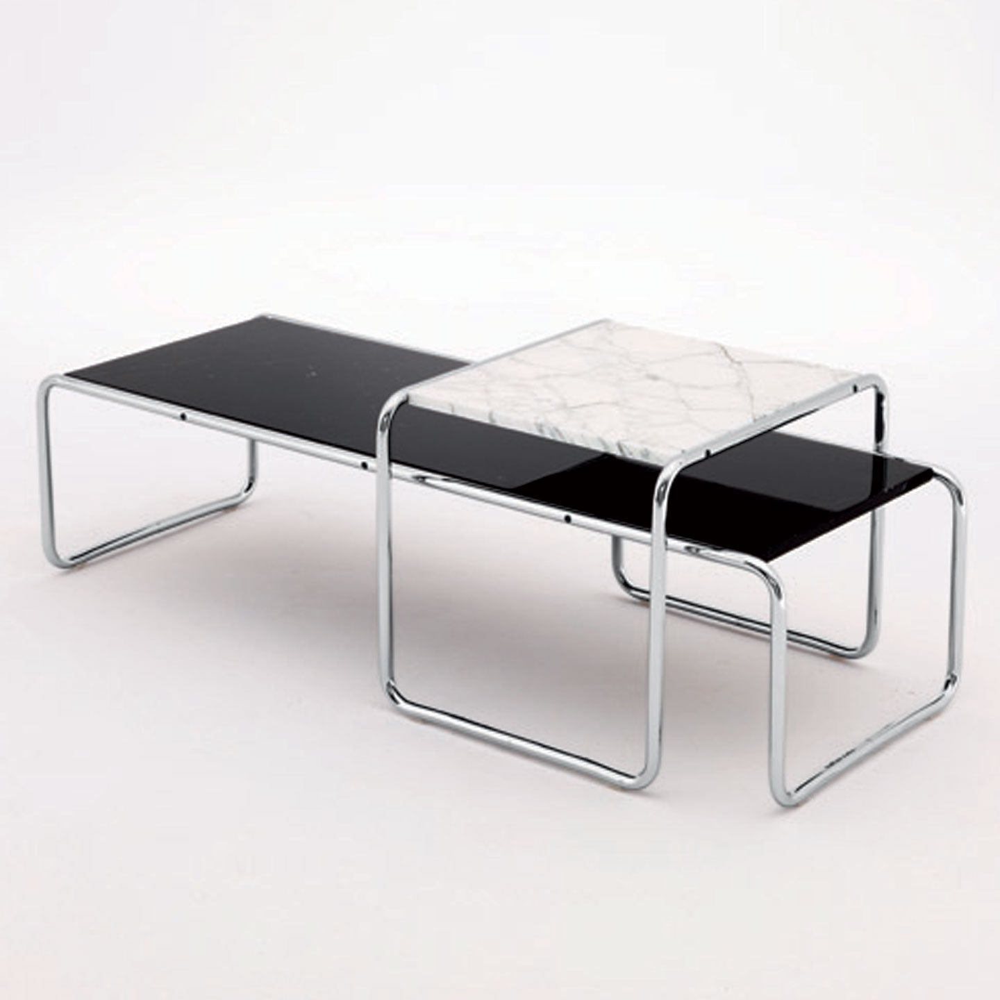 Laccio Low Table Short | Nero Marquina Black Marble Top