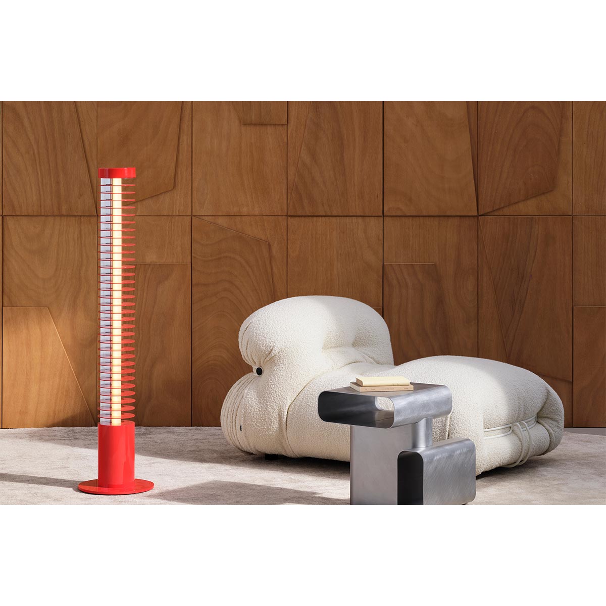 Iride Floor Lamp 130cm | Glossy Red