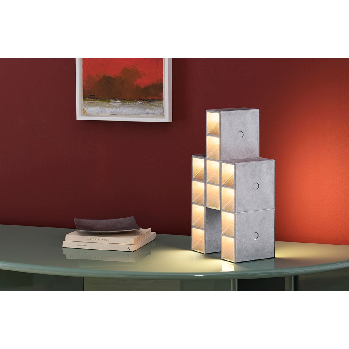 Tsai Table Light | Tumbled Aluminium
