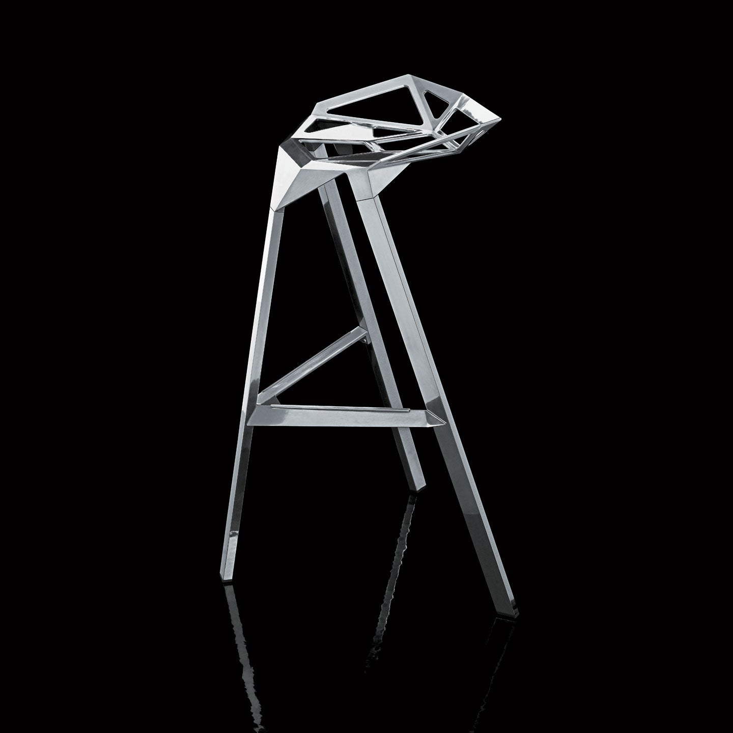 Stool One | White Seat and Legs
