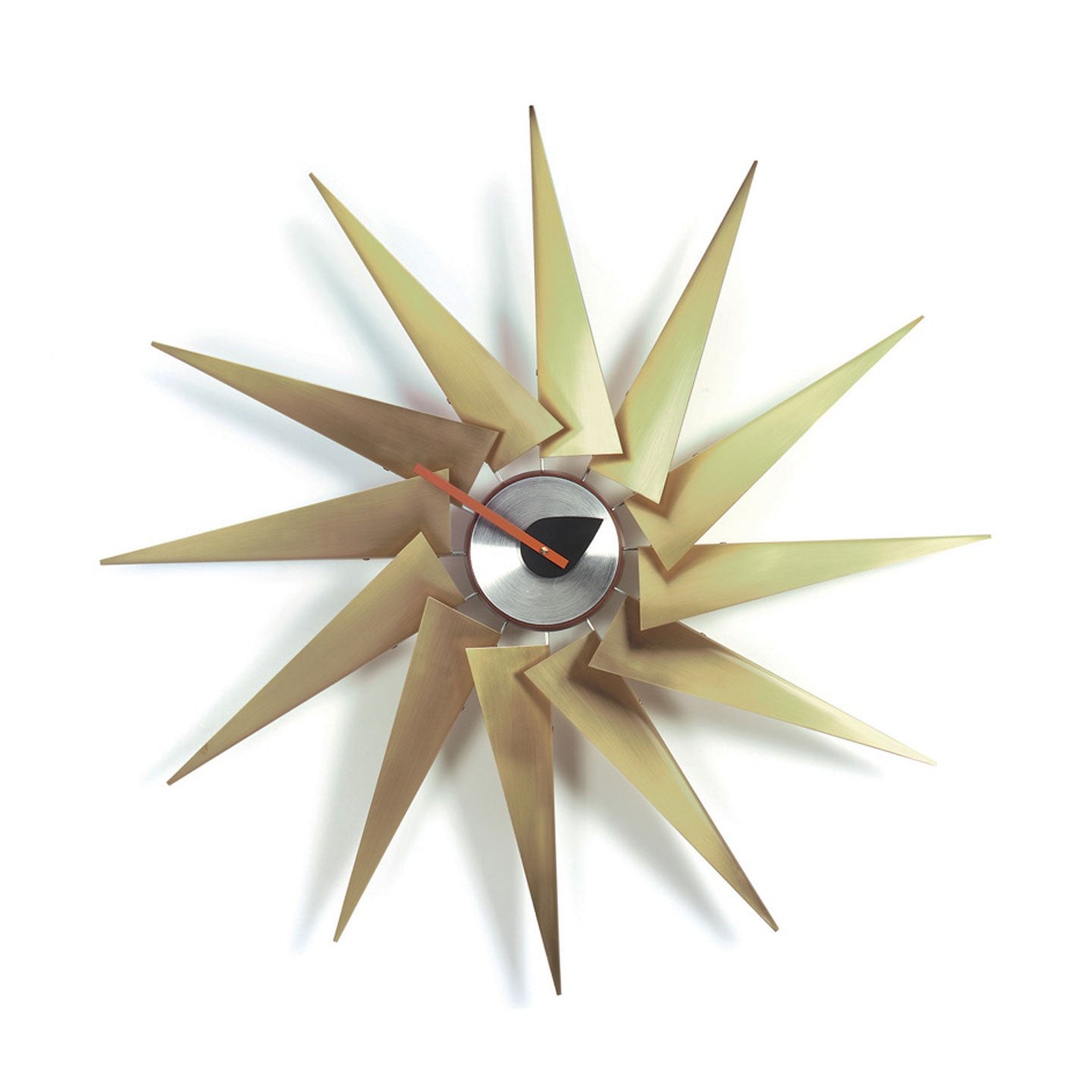 Turbine Wall Clock | Brass and Aluminium