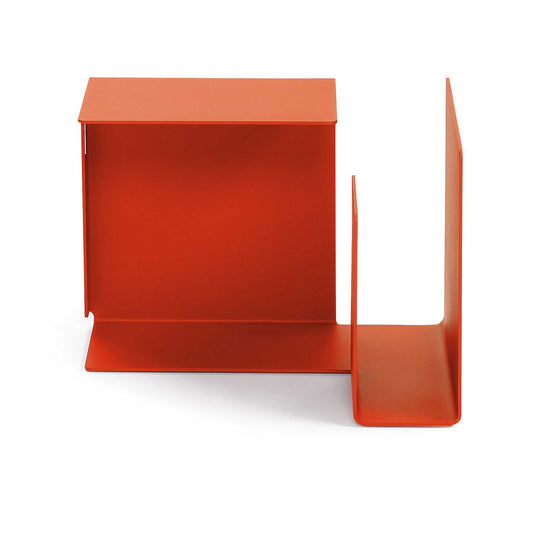 Diana C Table | Coral Red Powder Coated Steel
