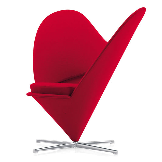Heart Cone Chair | Red Tonus Wool Fabric