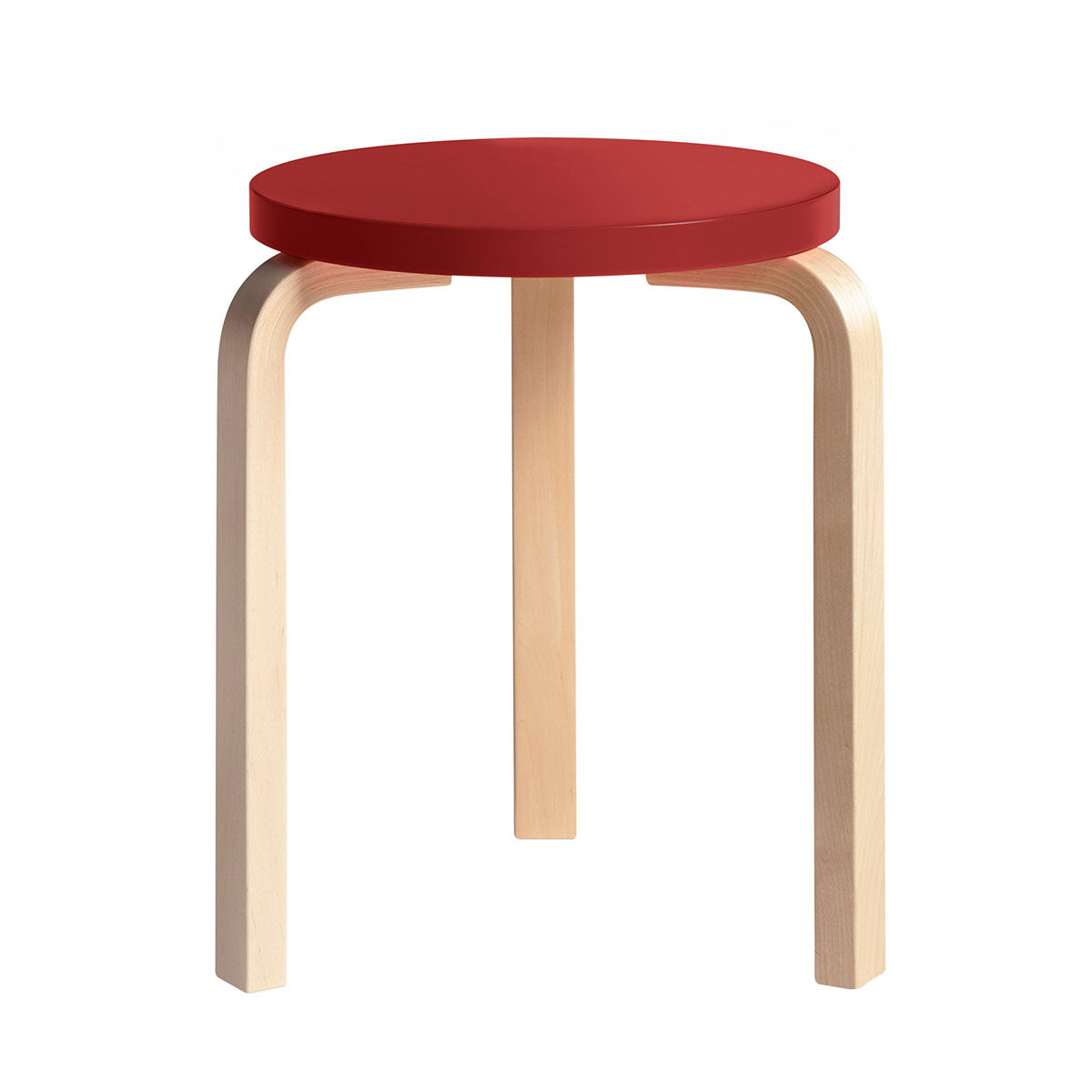 60 Stool | Red Lacquer Seat
