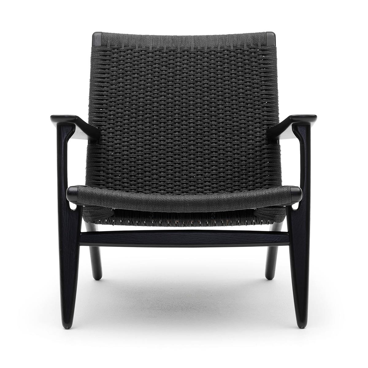CH25 Chair | Oak Frame Lacquered Black