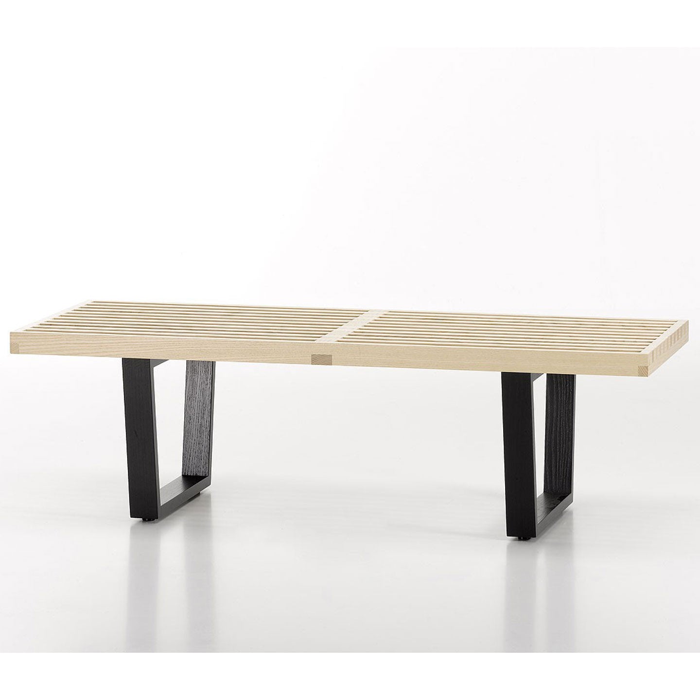 Nelson Bench 1220mm | Natural Ash Slatted Top
