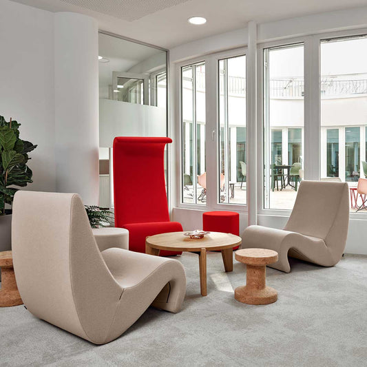 Amoebe Chair | Red Tonus Wool